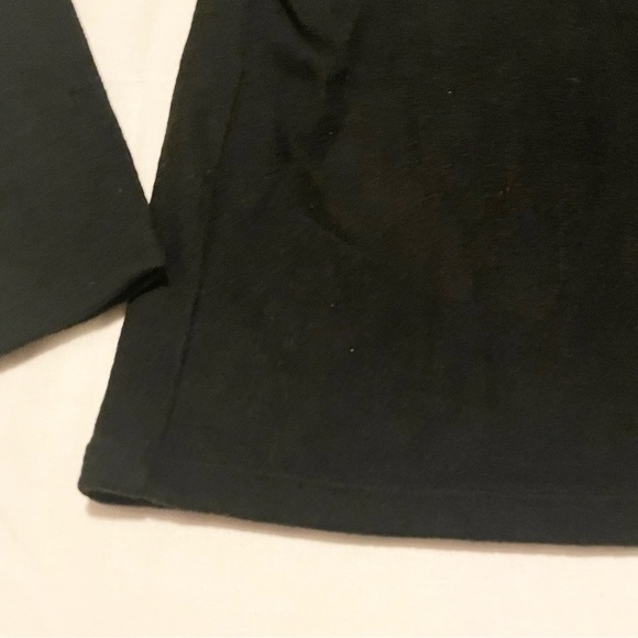 Uniqlo Heattech Stretch Fleece Crewneck Black Top Womens Large - Picture 9 of 16